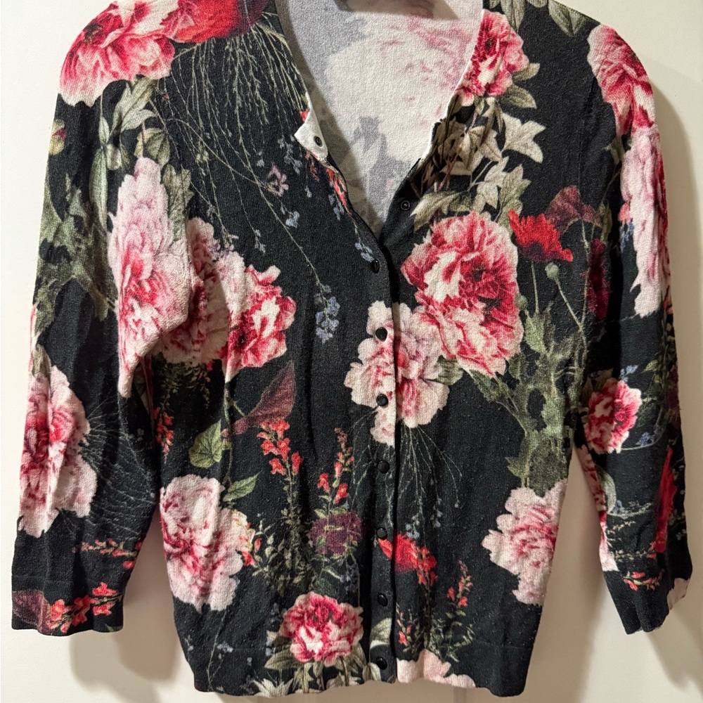 Karen Millen Floral snap button Cardigan